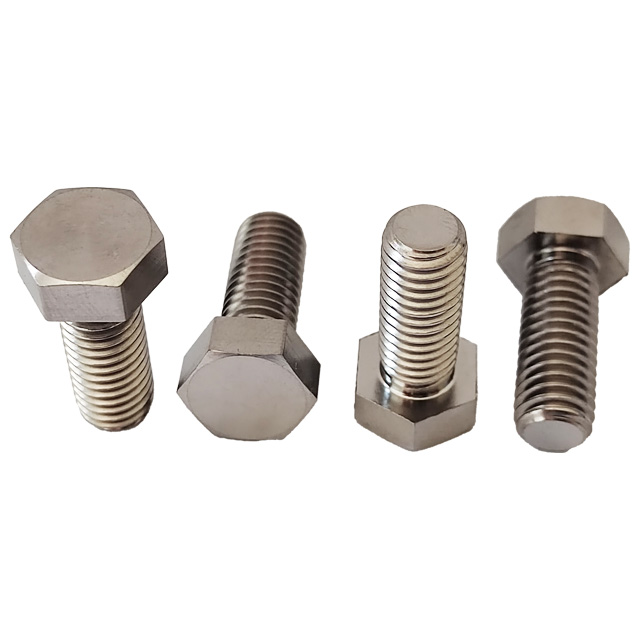 GR5 Titanium Bolts M8*20mm CNC Machined Hexagon Head Full Thread Bolts Factory Price Flat Head Screws