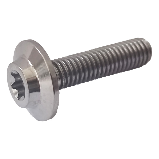 GR5 Titanium Bolts M6*25mm Factory Price Umbrella Flange Head Inner Torx Bolts High Quality Taper Flange Head Inner Plum Screws