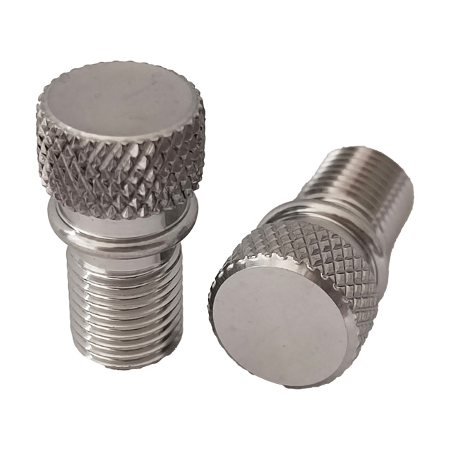 GR5 Titanium Bolts M9*1.0*12mm Hot Sale Cylindrical Head Knurled Bolts Factory Price Hand-Tightening Screws