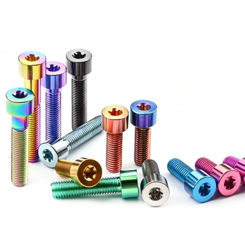DIN912 M5 Titanium Socket Head Cap Screw Titanium Alloy Bolt for Motorcycle New Energy Aviation Medical Bicycle Modification