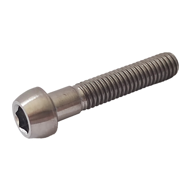 GR5 Titanium Bolts M6*31mm High Strength Tapered Head Hex Socket Bolts Factory Price Conical Head Inner Hex Screws