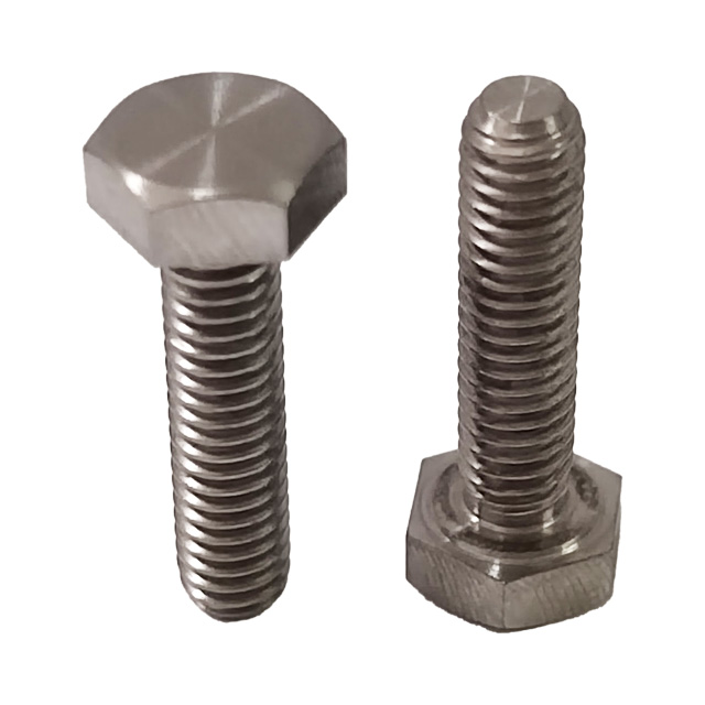 GR5 Titanium Bolts M4*15mm Factory Price Hexagon Head Full Thread Bolts High Strength Flat Head Screws