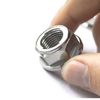 GR5 titanium hex flange locking nut M8 M10