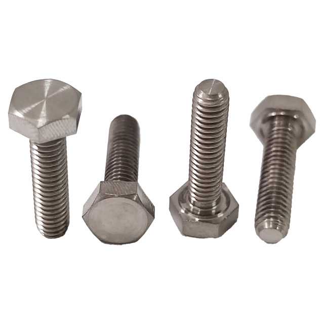 GR5 Titanium Bolts M4*15mm Factory Price Hexagon Head Full Thread Bolts High Strength Flat Head Screws