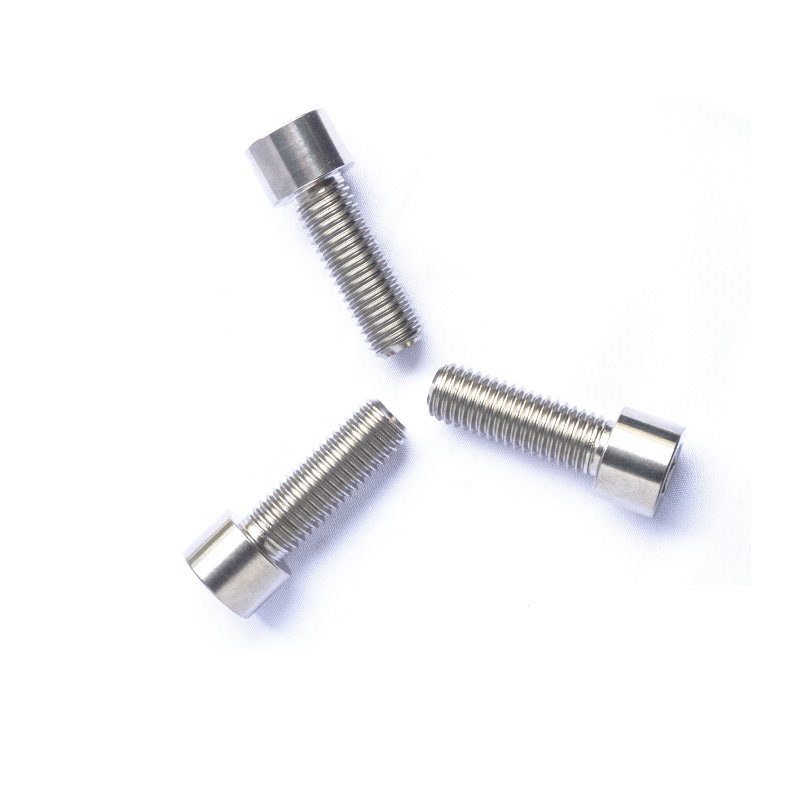 GR5 Titanium Bolts M12*45mm Factory Price Cylindrical Head Hex Socket Bolts High Strength Cap Head Allen Screws
