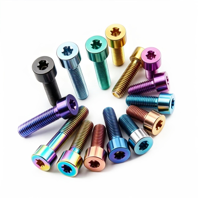 DIN912 M5 Titanium Socket Head Cap Screw Titanium Alloy Bolt for Motorcycle New Energy Aviation Medical Bicycle Modification