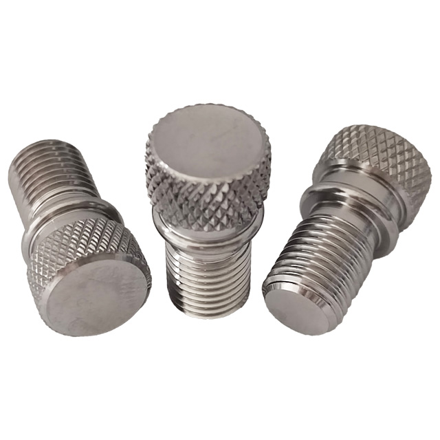 GR5 Titanium Bolts M9*1.0*12mm Hot Sale Cylindrical Head Knurled Bolts Factory Price Hand-Tightening Screws