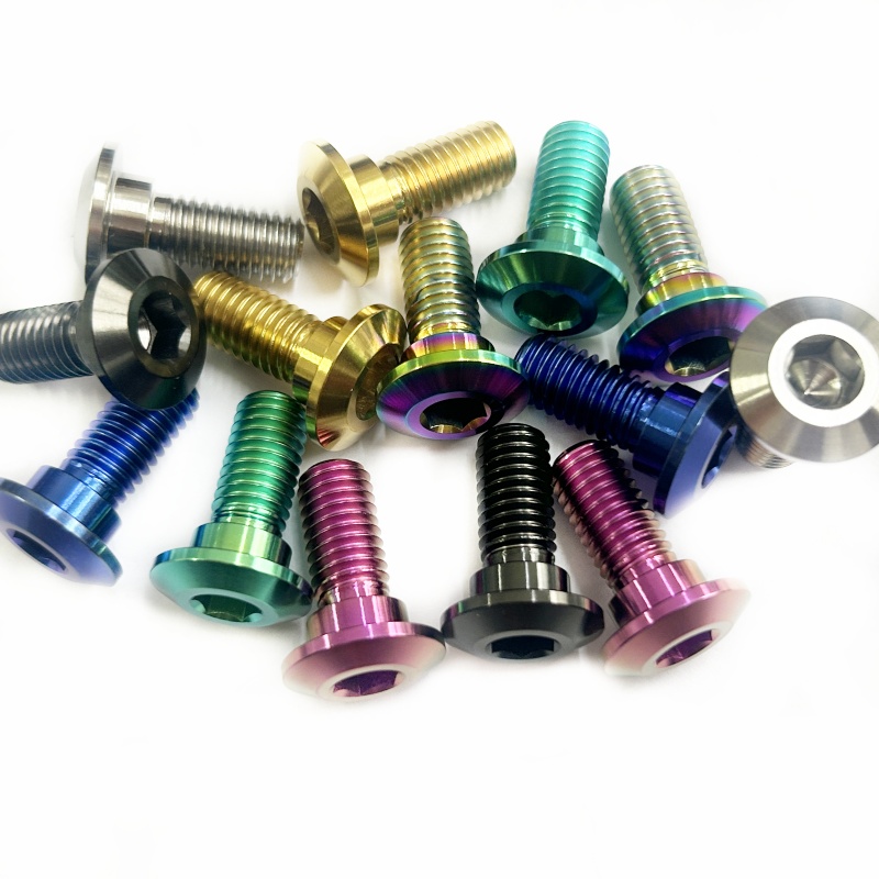 M8 Gr5 Titanium Bolts Shoulder Screws Hex Socket Head Bolts for Motorcycle Yamaha Disc Brake Refit Bolt