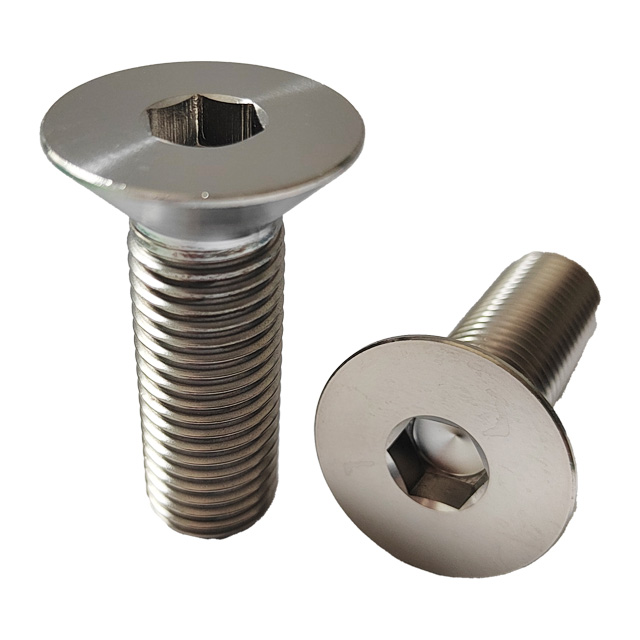 GR5 Titanium Bolts M10*20mm Factory Price Countersunk Head Hex Socket Bolts High Quality Round Head Inner Hex Screws