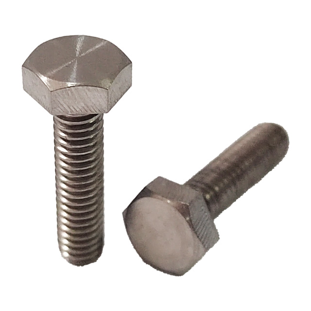 GR5 Titanium Bolts M4*15mm Factory Price Hexagon Head Full Thread Bolts High Strength Flat Head Screws