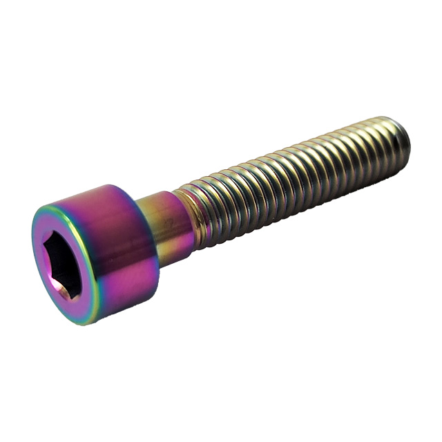 GR5 Titanium Bolts M8*40mm Colored Cylinder Head Hex Socket Bolts Factory Price Round Head Allen Screws