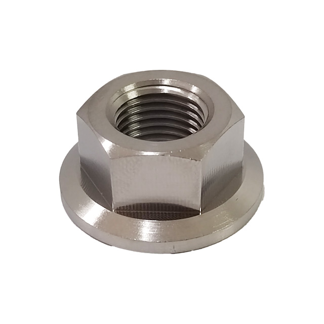 GR5 Titanium Nuts M12*1.5 High Strength Hex Flange Full Thread Nuts Factory Price Right Hand Fastener Nuts