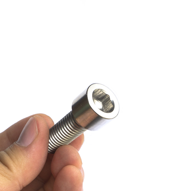 GR5 Titanium Bolts M12*45mm Factory Price Cylindrical Head Hex Socket Bolts High Strength Cap Head Allen Screws
