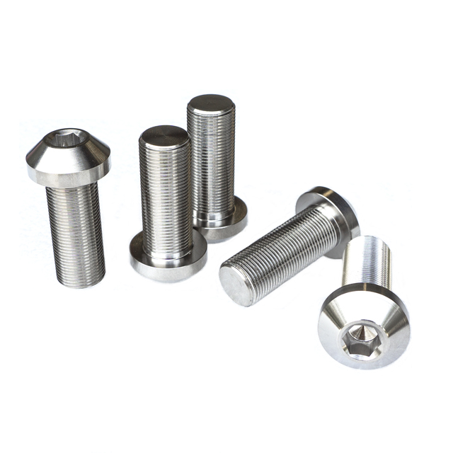 GR5 Titanium Bolts M14*1.0*35mm High Quality Umbrella Head Hex Socket Bolts Factory Price Tapered Head Inner Hex Screws