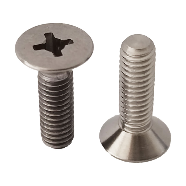 GR5 Titanium Bolts M8*20mm Factory Price Countersunk Head Cross Bolts High Quality Flat Head Phillips Screws