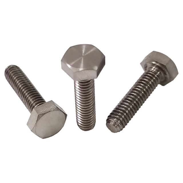 GR5 Titanium Bolts M4*15mm Factory Price Hexagon Head Full Thread Bolts High Strength Flat Head Screws