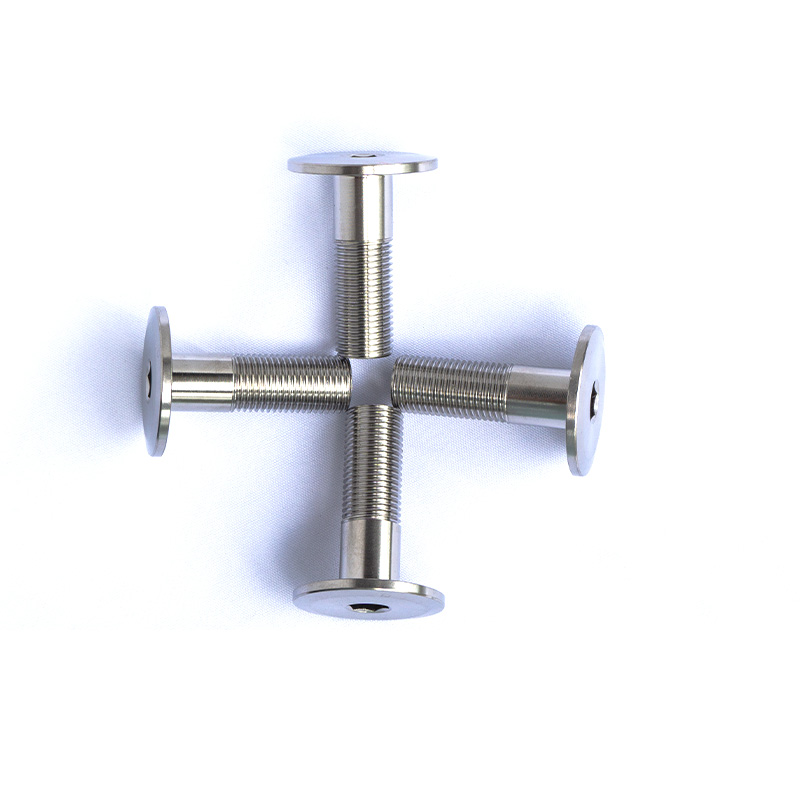 GR5 Titanium Bolts M10*1*33mm Factory Price Large Flat Head Hex Socket Hollow Bolts High Quality Thin Round Head Allen Screw
