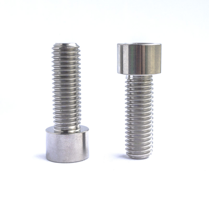 GR5 Titanium Bolts M12*45mm Factory Price Cylindrical Head Hex Socket Bolts High Strength Cap Head Allen Screws