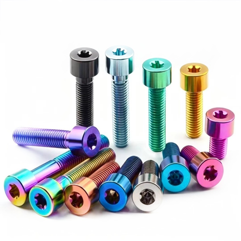 DIN912 M5 Titanium Socket Head Cap Screw Titanium Alloy Bolt for Motorcycle New Energy Aviation Medical Bicycle Modification