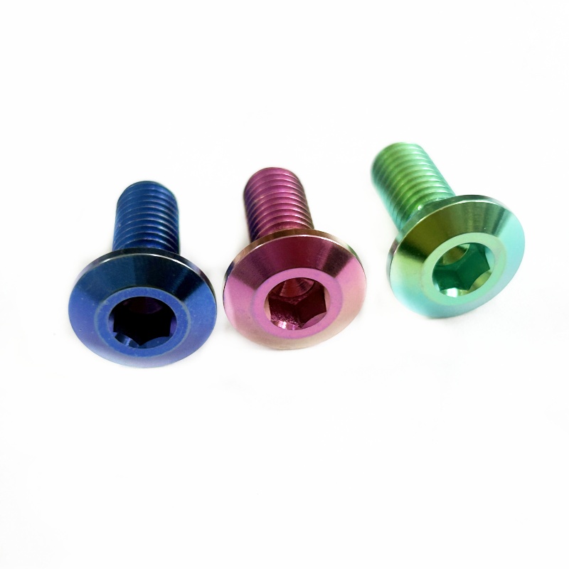 M8 Gr5 Titanium Bolts Shoulder Screws Hex Socket Head Bolts for Motorcycle Yamaha Disc Brake Refit Bolt