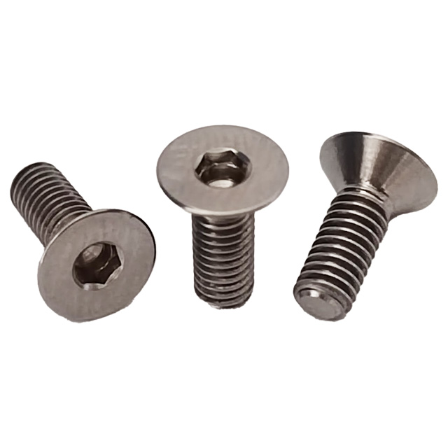 GR5 Titanium Bolts M8x20mm CNC Machined Countersunk Head Hex Socket Bolts