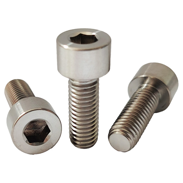 GR5 Titanium Bolts M8*25mm High Strength Cylindrical Head Hex Socket Bolts Factory Price Cup Head Allen Screws