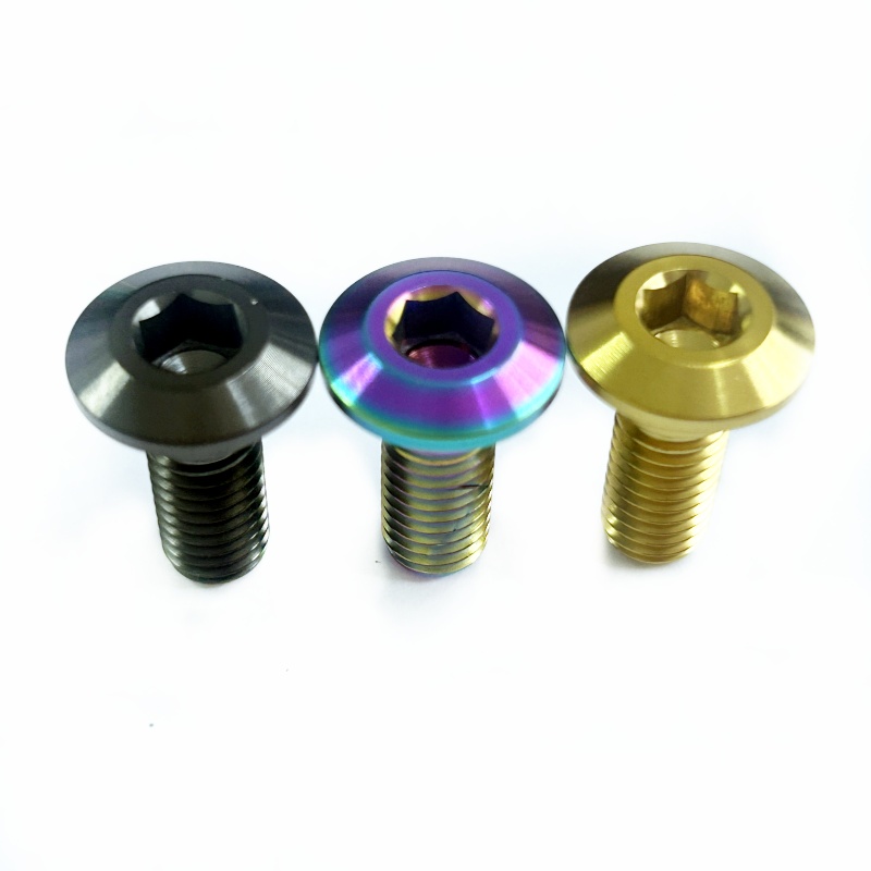 M8 Gr5 Titanium Bolts Shoulder Screws Hex Socket Head Bolts for Motorcycle Yamaha Disc Brake Refit Bolt