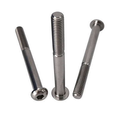 GR5 Titanium Bolts M6*60mm Factory Price Button Head Hex Socket Bolts High Quality Semi-Round Head Allen Screws