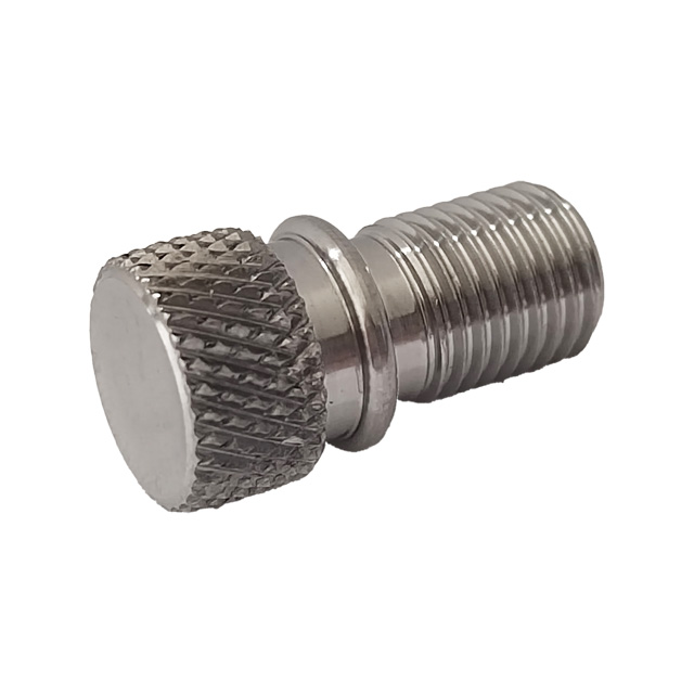GR5 Titanium Bolts M9*1.0*12mm Hot Sale Cylindrical Head Knurled Bolts Factory Price Hand-Tightening Screws