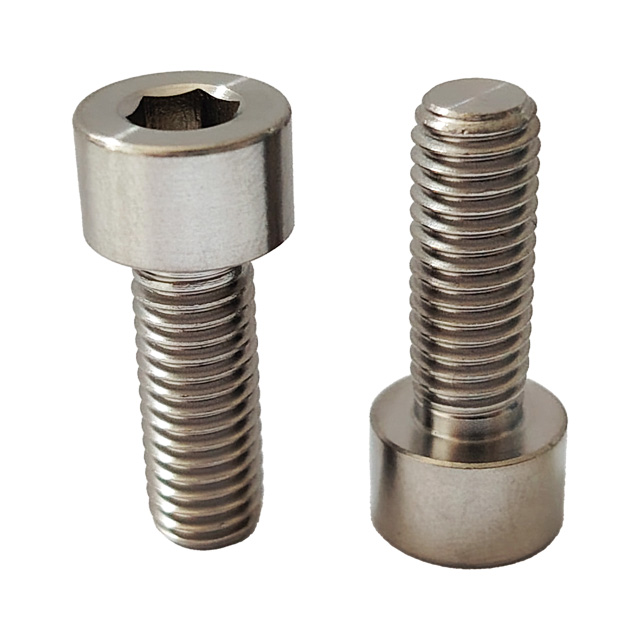 GR5 Titanium Bolts M8*25mm High Strength Cylindrical Head Hex Socket Bolts Factory Price Cup Head Allen Screws