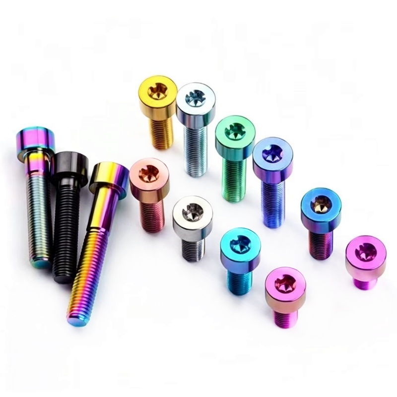 DIN912 M5 Titanium Socket Head Cap Screw Titanium Alloy Bolt for Motorcycle New Energy Aviation Medical Bicycle Modification
